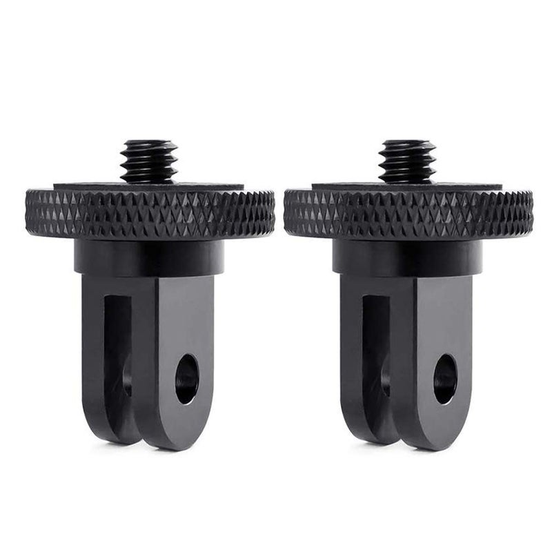 Sruim Camera Tripod Mount for Gopro Adapter, 2Pcs 1/4-20 Screw Conversion Adapter for GoPro Hero10, Insta360 X5 X4 X3, X2, Go 2, DJI OSMO Action and Other Action Cameras - Image 1